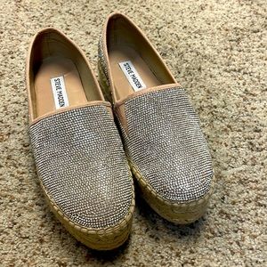 Steve Madden platform espadrille sequins shoe